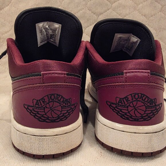 Nike Air Jordan 1 Men's 6/Women’s 7.5 Low SE Dark Beetroot Maroon Black Rare - Picture 6 of 12